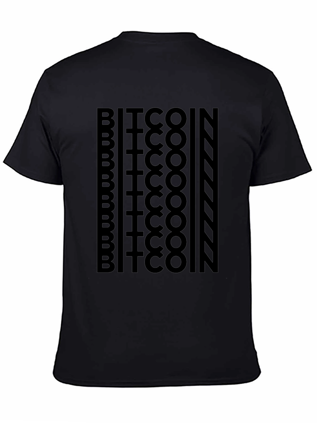 Bitcoin Graphic Print Tee - Black Crypto T-Shirt