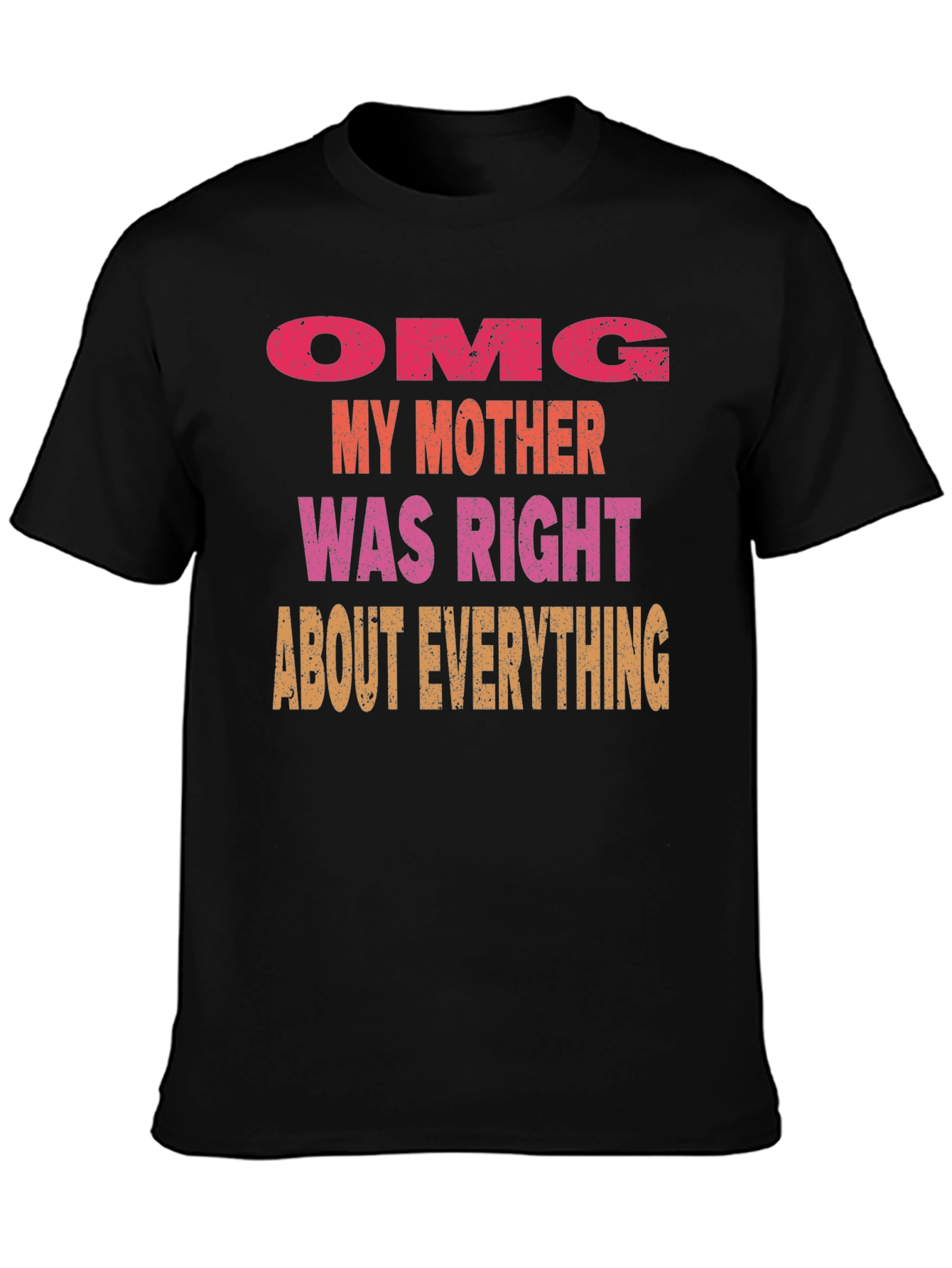 OMG Mother Was Right Mens T-Shirt