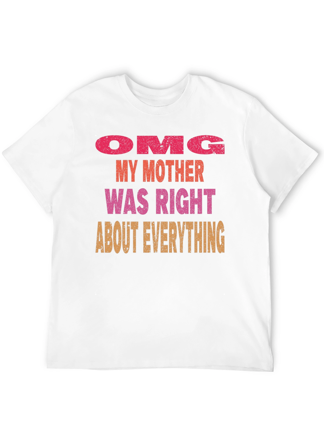 OMG Mother Was Right Mens T-Shirt