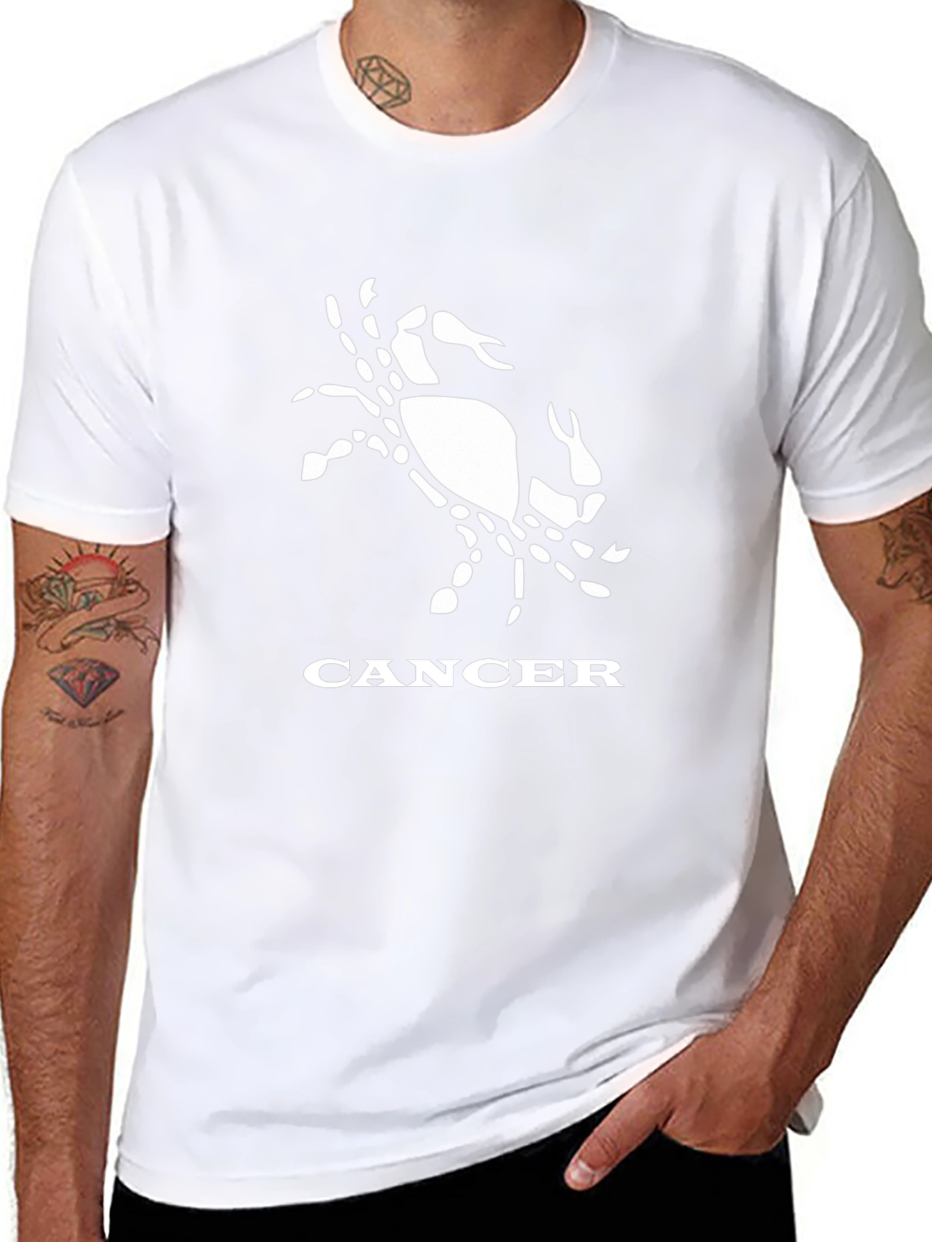 Cancer Zodiac Graphic Tee - Stylish Black T-Shirt