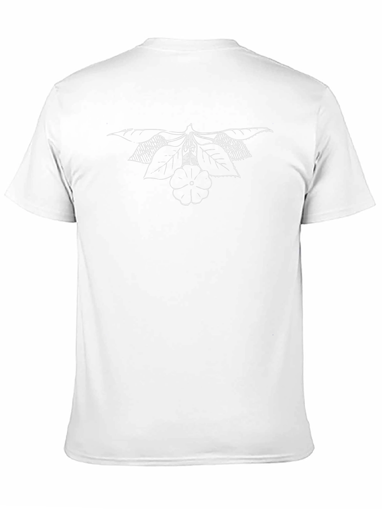 Floral Sketch Black T-Shirt - Stylish Casual Wear