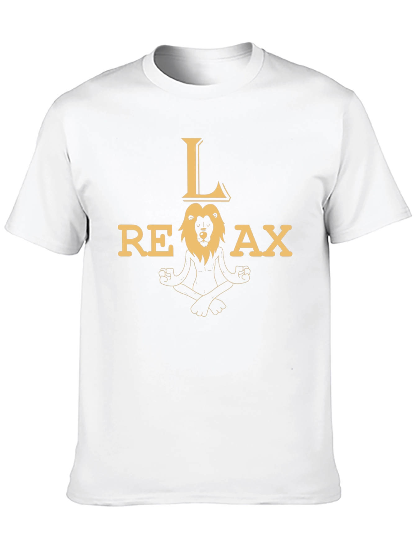 Relax Lion Black Graphic T-Shirt