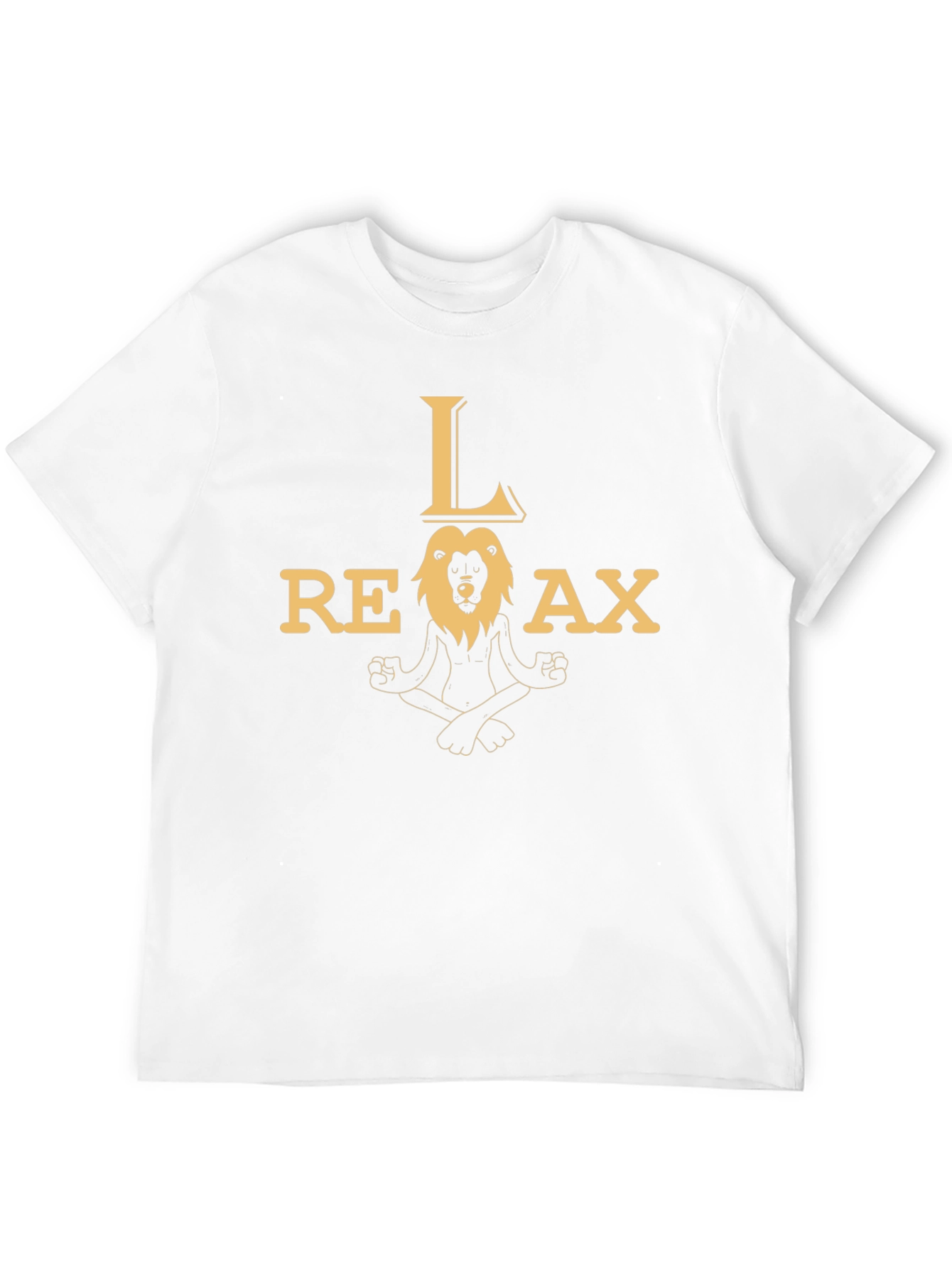 Relax Lion Black Graphic T-Shirt