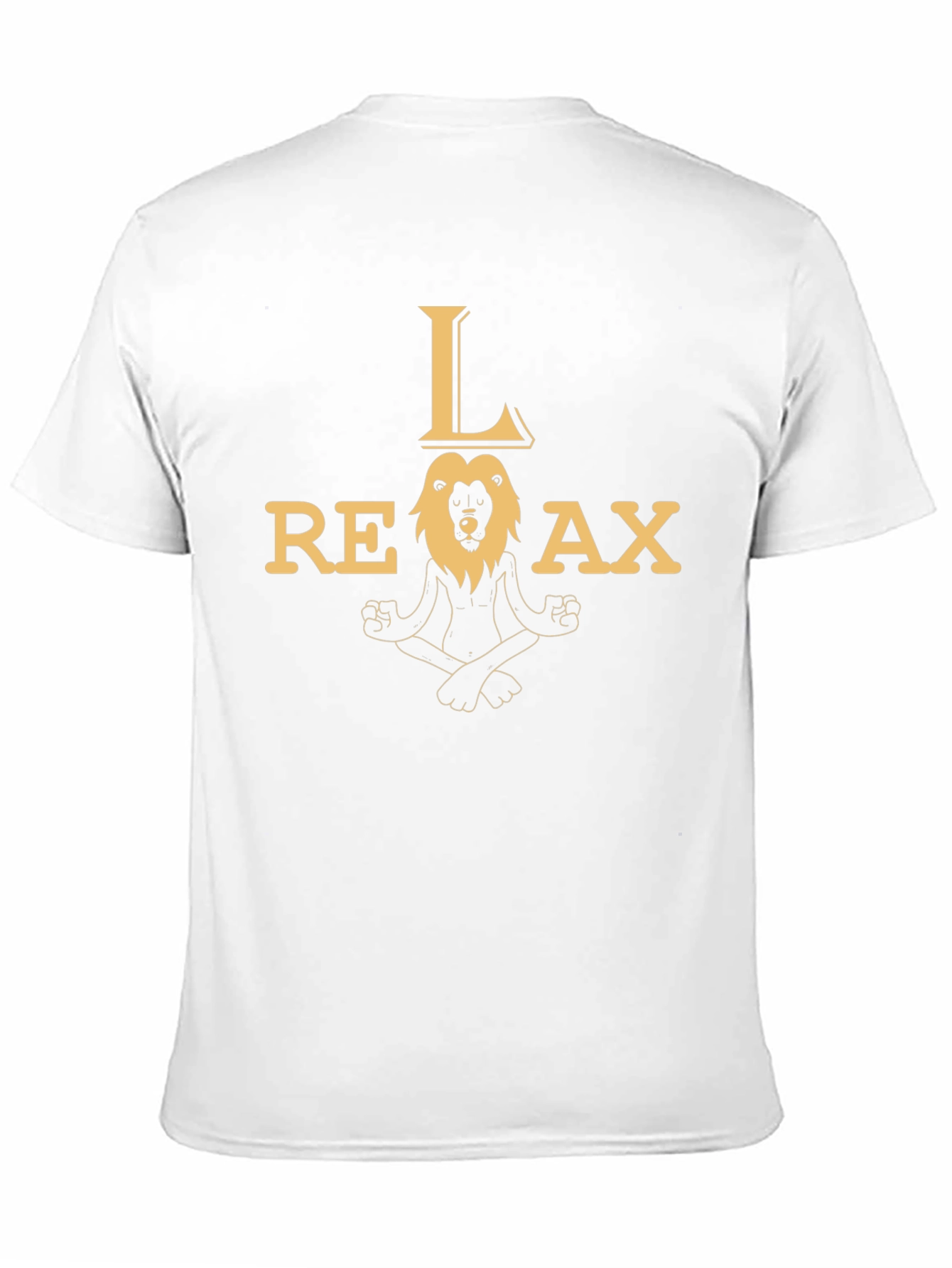 Relax Lion Black Graphic T-Shirt