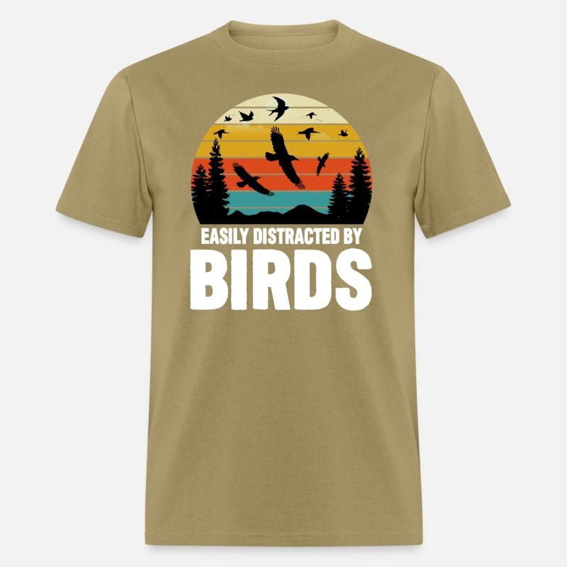 Easily Distracted By Birds Lover Funny