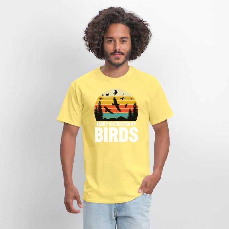 Easily Distracted By Birds Lover Funny