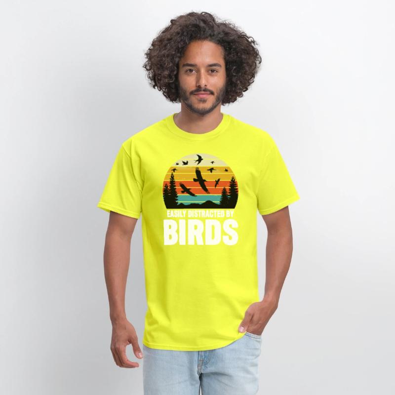 Easily Distracted By Birds Lover Funny