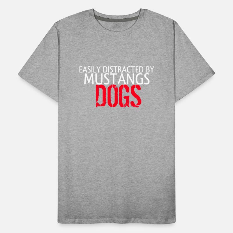 Easily distracted by dogs and mustangs