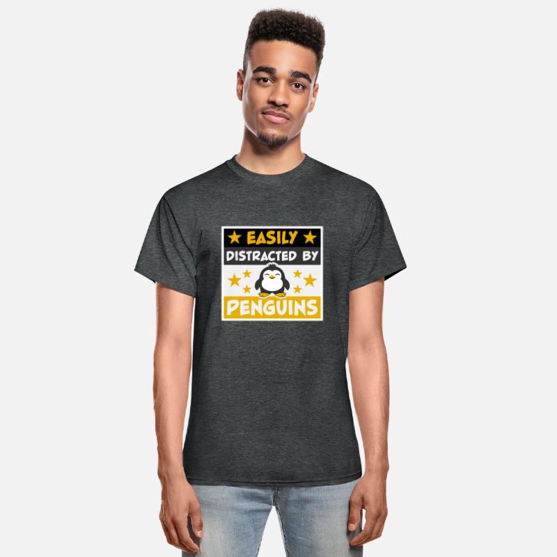 Easily Distracted By Penguins Funny Cute Penguin