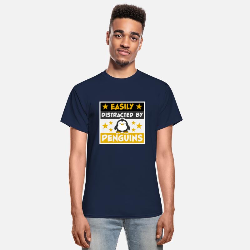 Easily Distracted By Penguins Funny Cute Penguin