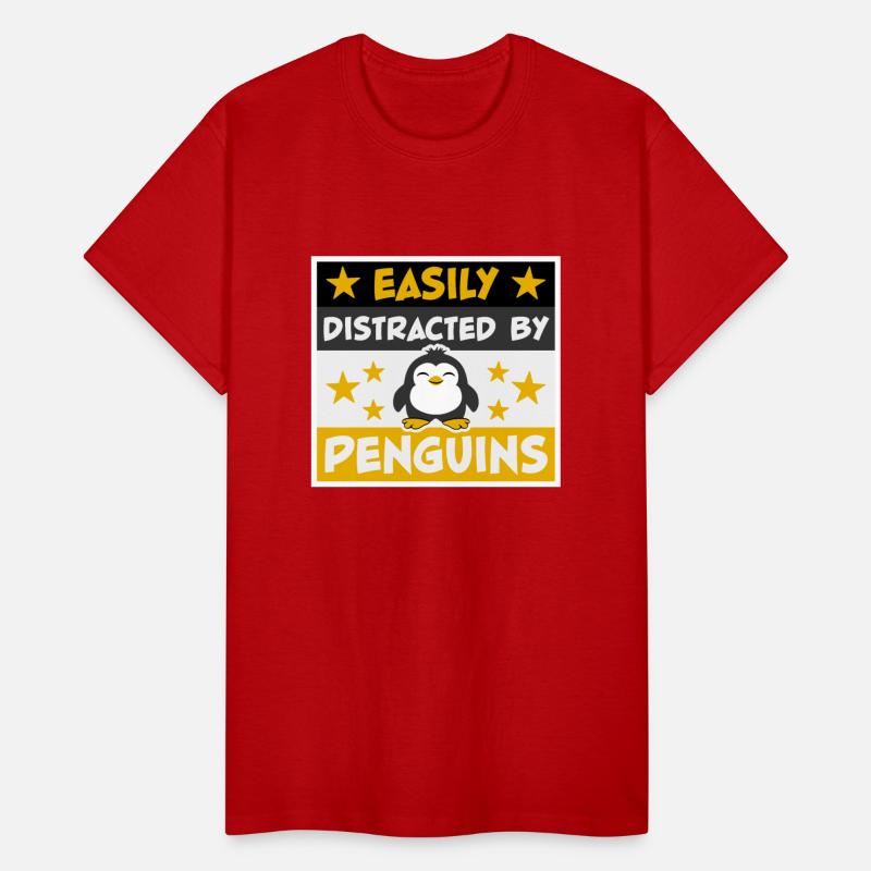 Easily Distracted By Penguins Funny Cute Penguin