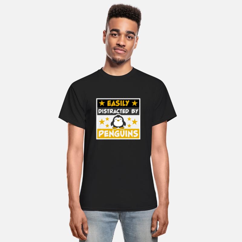 Easily Distracted By Penguins Funny Cute Penguin