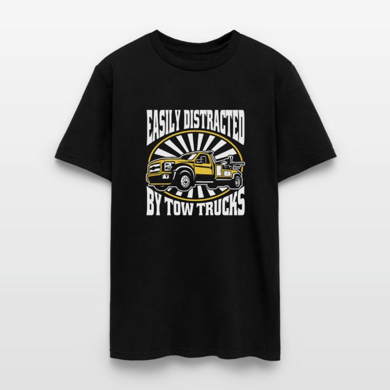 Easily Distracted By Tow Trucks Driver Operator