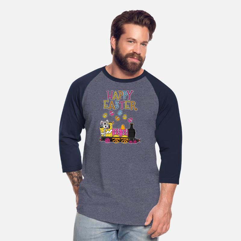 Easter Bunny Driving Steam Train