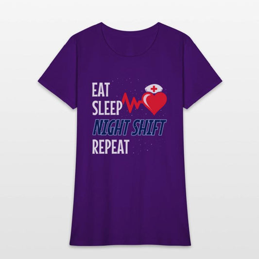 Eat Sleep Night Shift Repeat - Night Shift Nurse
