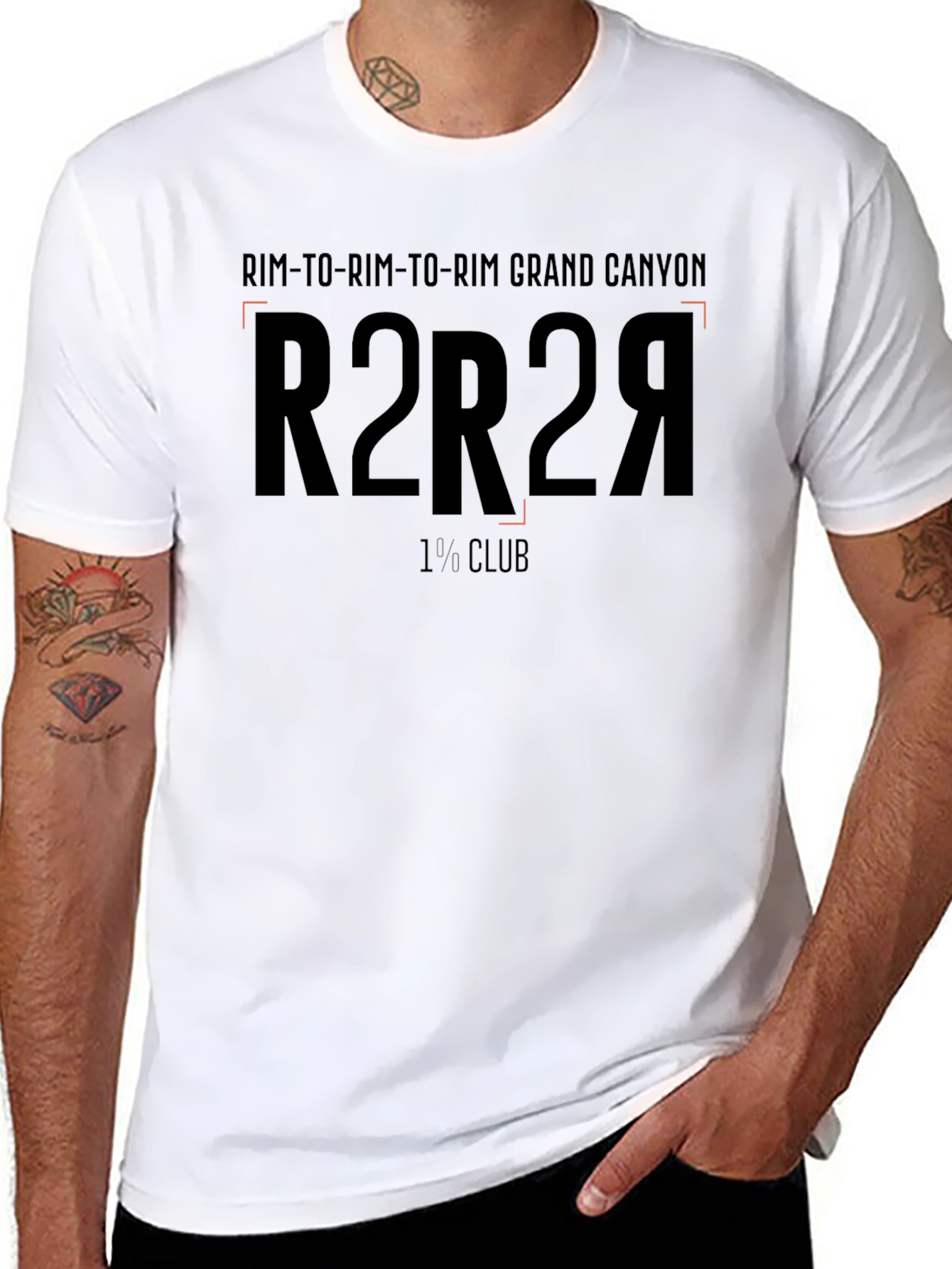 Rim-to-Rim Grand Canyon R2R2R Black T-Shirt