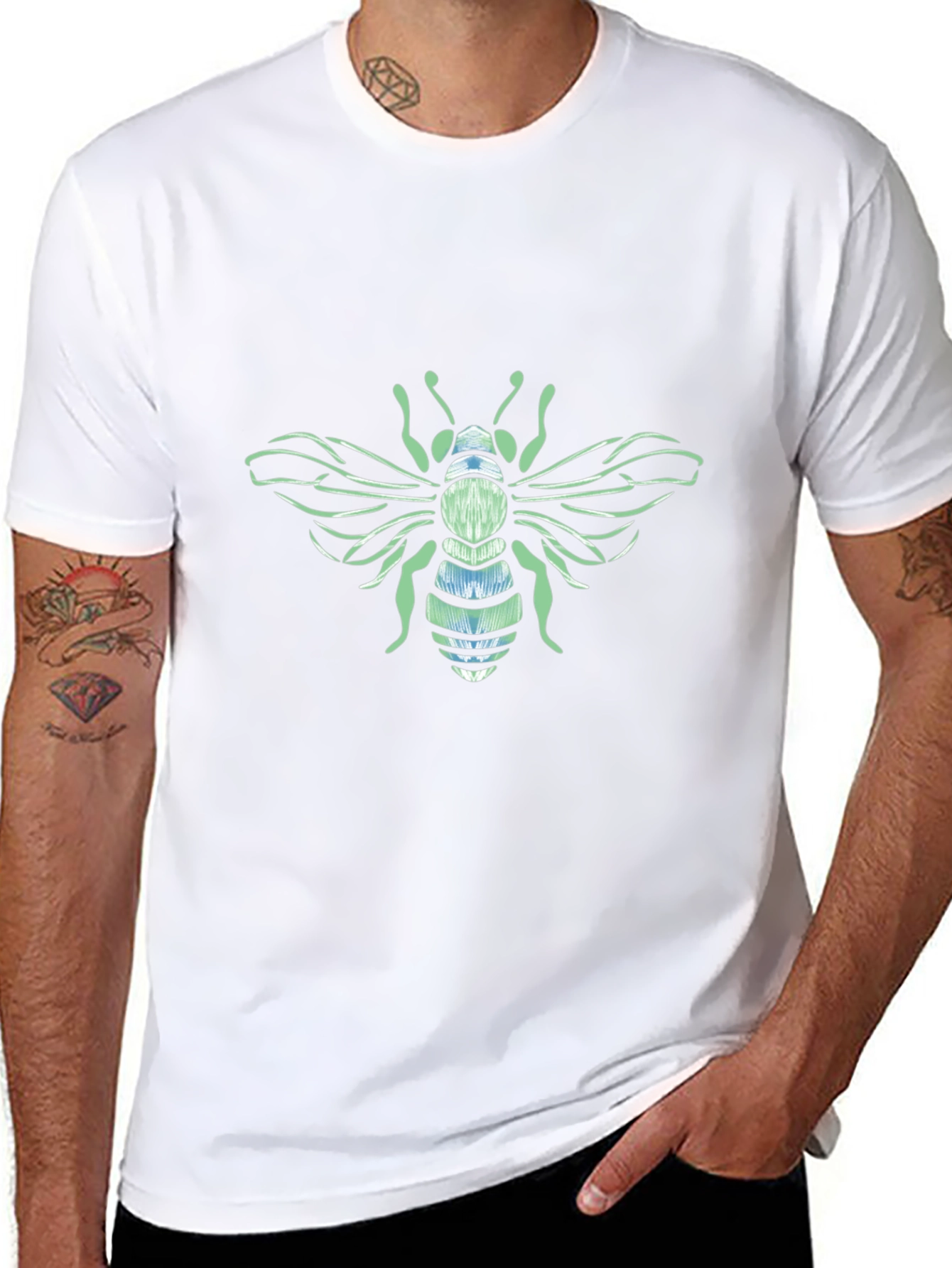 Bee Graphic T-Shirt - Trendy Casual Wear