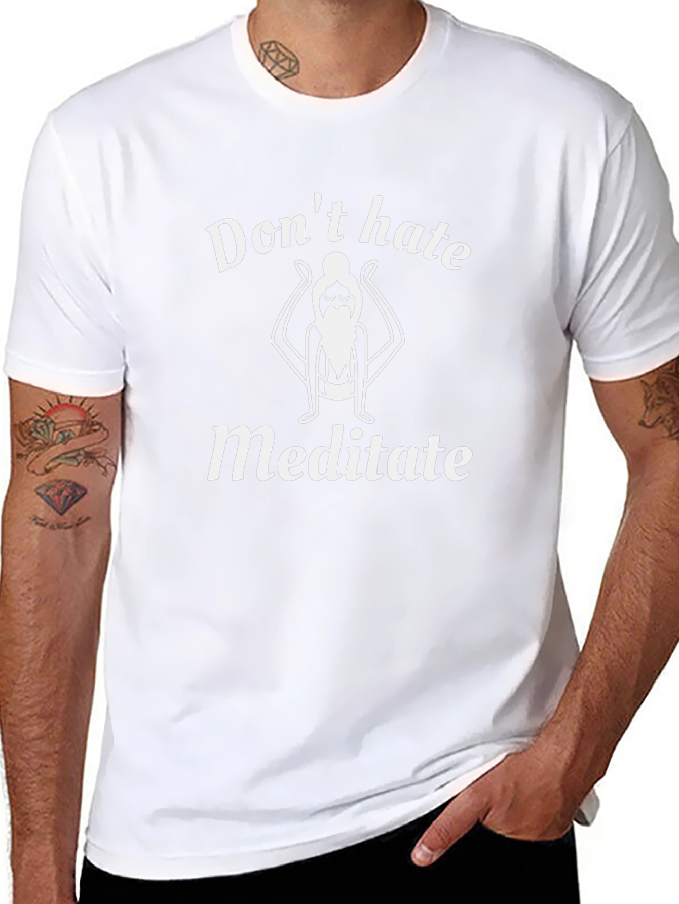 Dont Hate Meditate Graphic T-Shirt