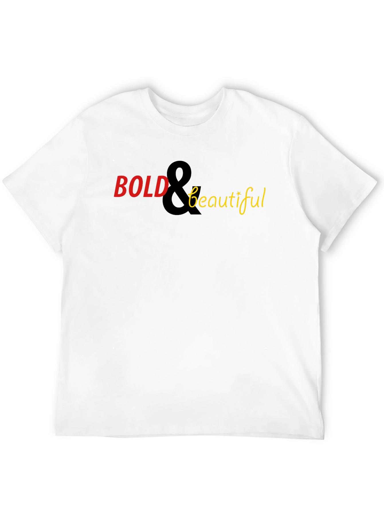 Bold & Beautiful Graphic Tee - Stylish Black T-Shirt