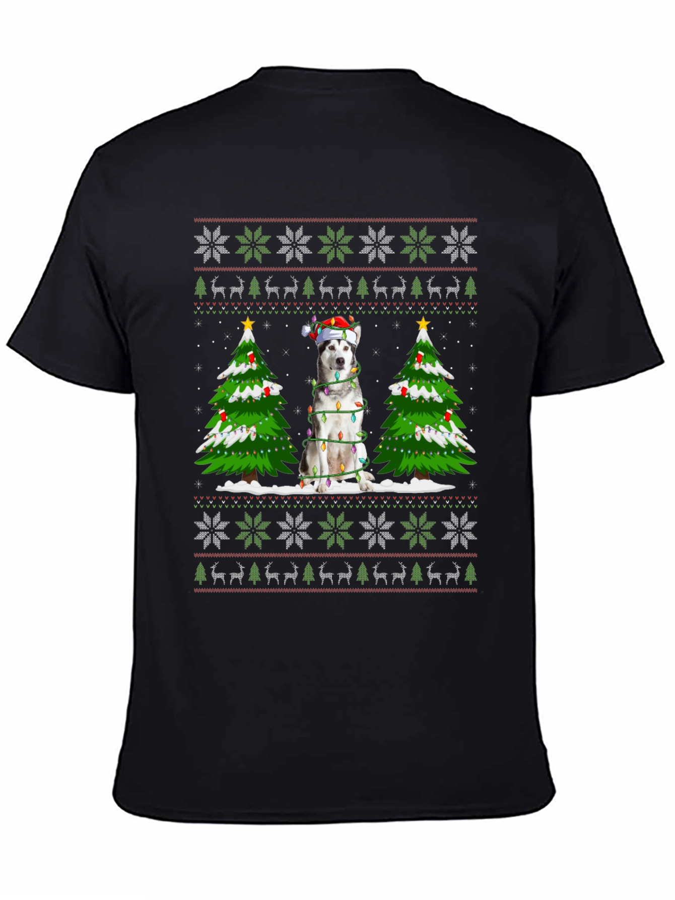 Husky Christmas Sweater T-Shirt
