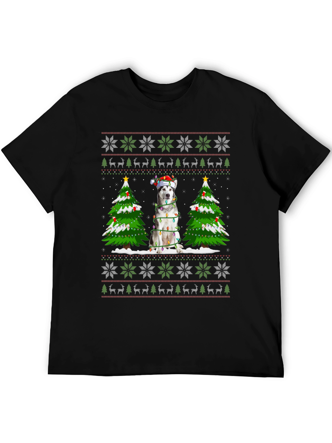 Husky Christmas Sweater T-Shirt