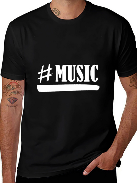 #Music Black T-Shirt - Stylish & Comfortable Casual Wear