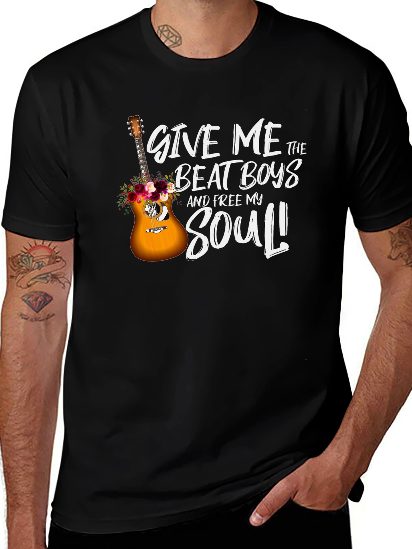 Give Me The Beat Boys Guitar Graphic T-Shirt