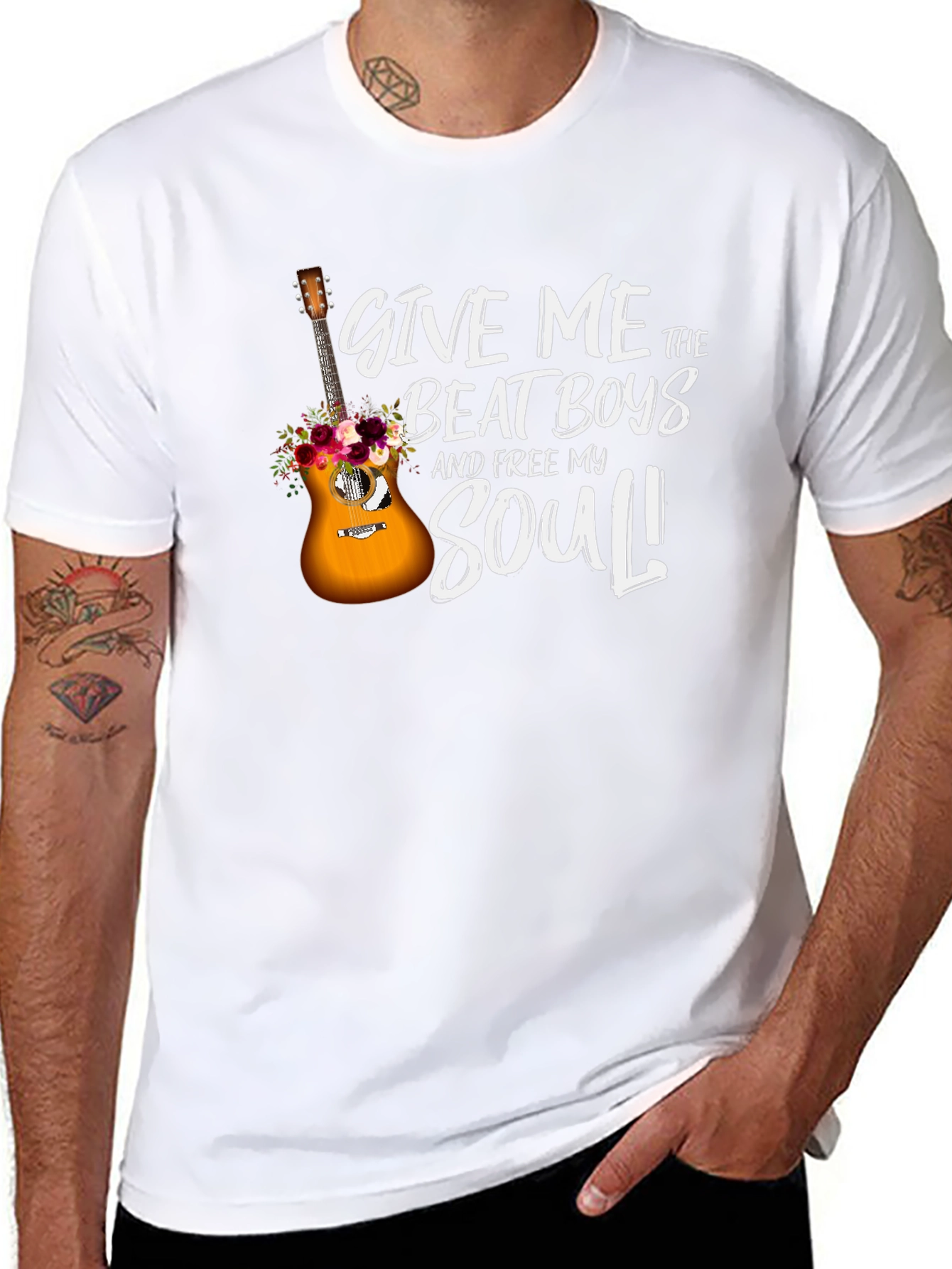 Give Me The Beat Boys Guitar Graphic T-Shirt