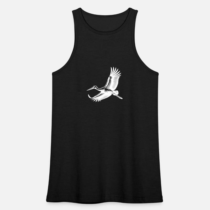 Elegant Stork Bird In Flight