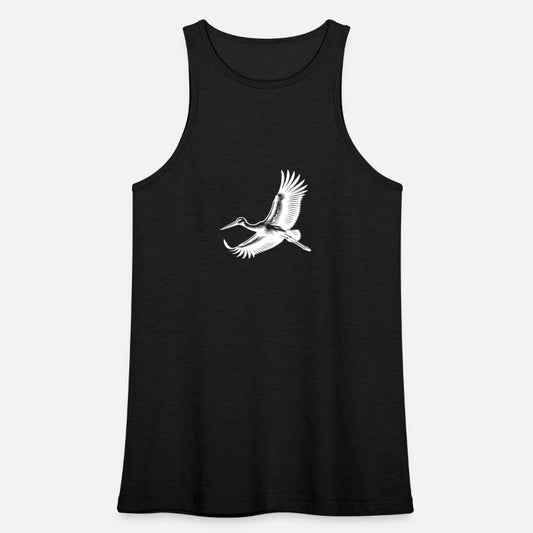 Elegant Stork Bird In Flight