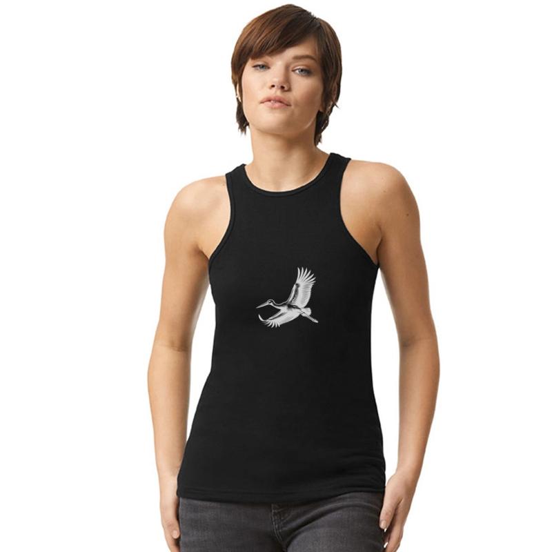 Elegant Stork Bird In Flight