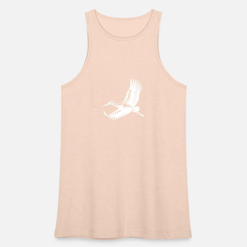 Elegant Stork Bird In Flight