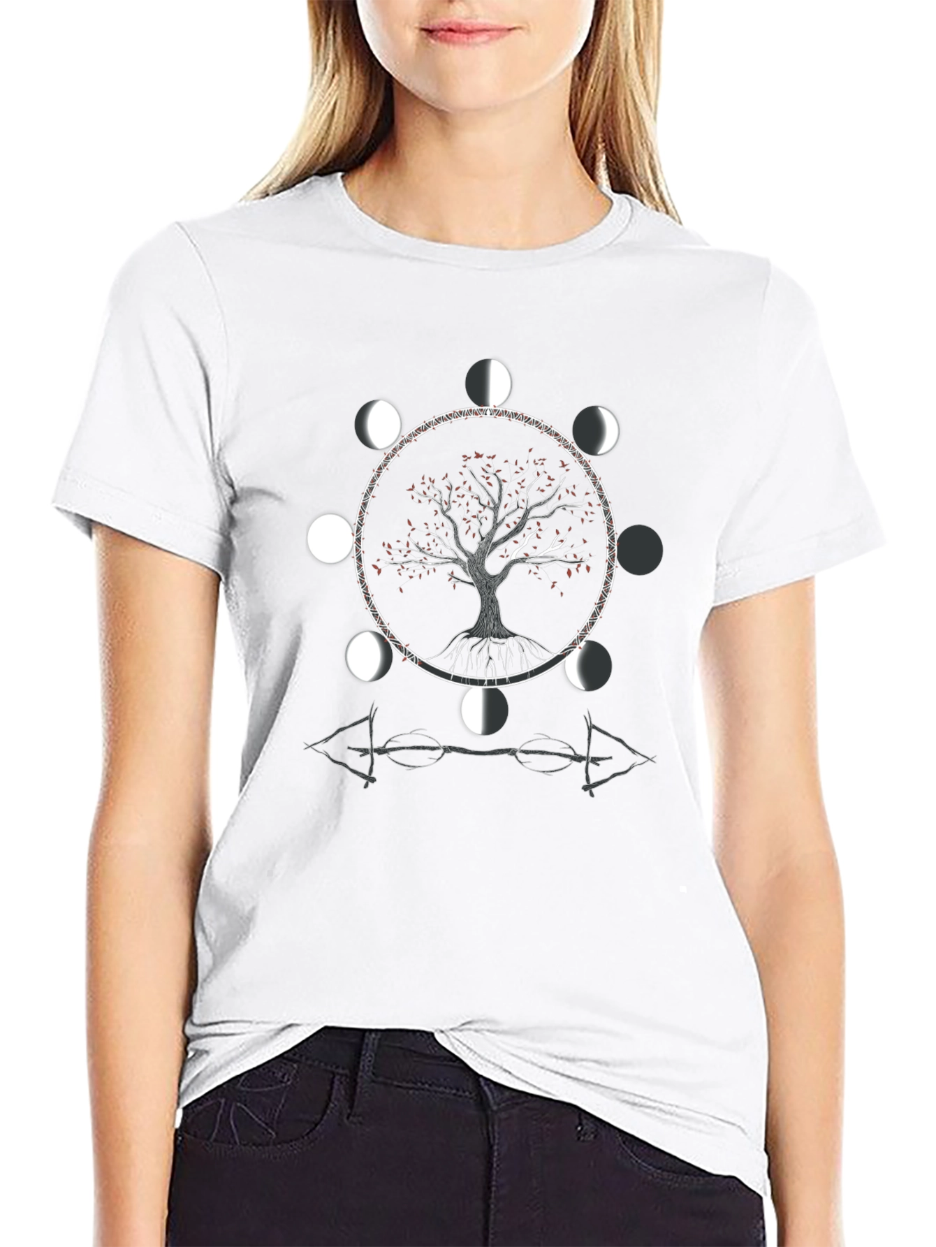 Tree of Life Moon Phase Graphic Tee