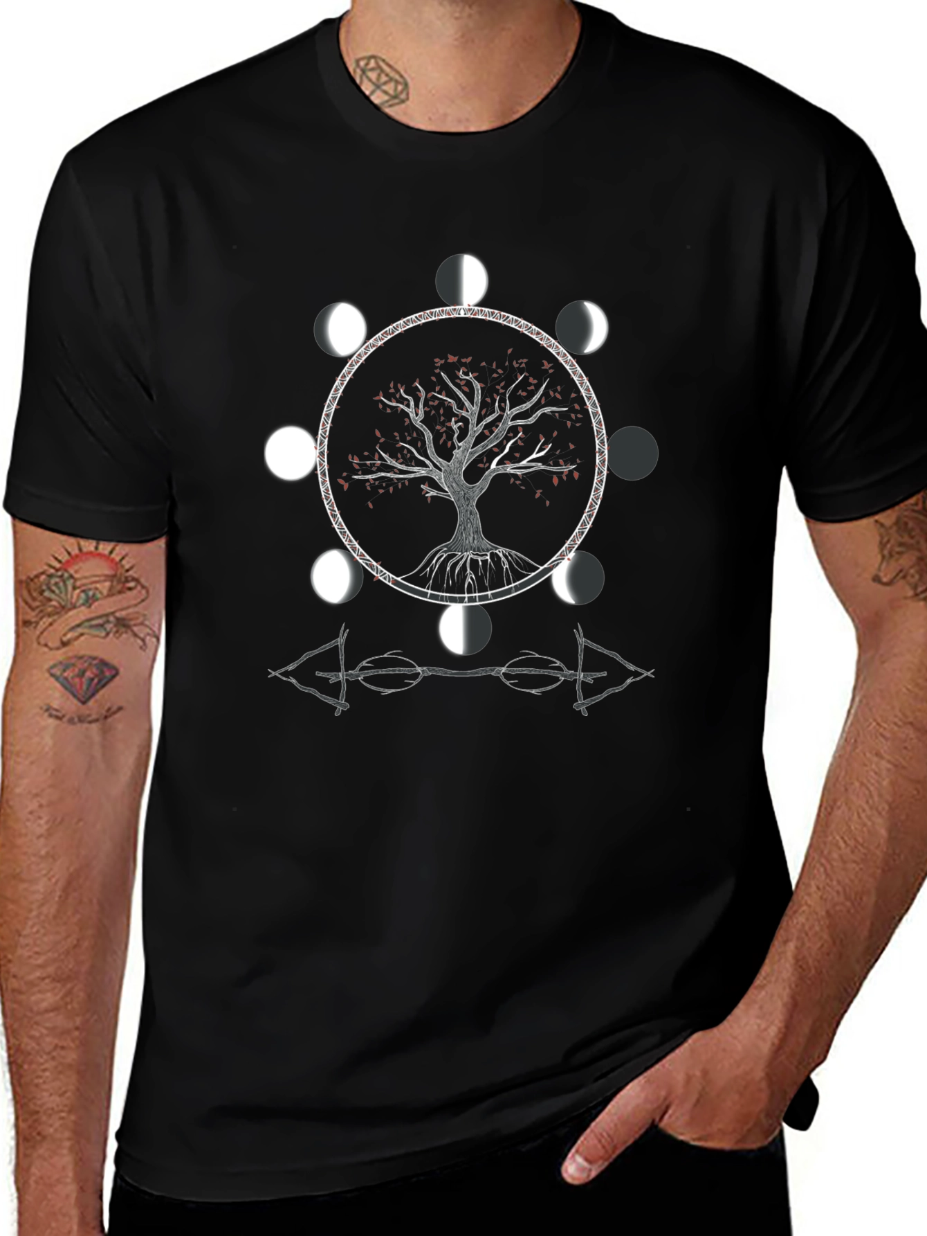 Tree of Life Moon Phase Graphic Tee