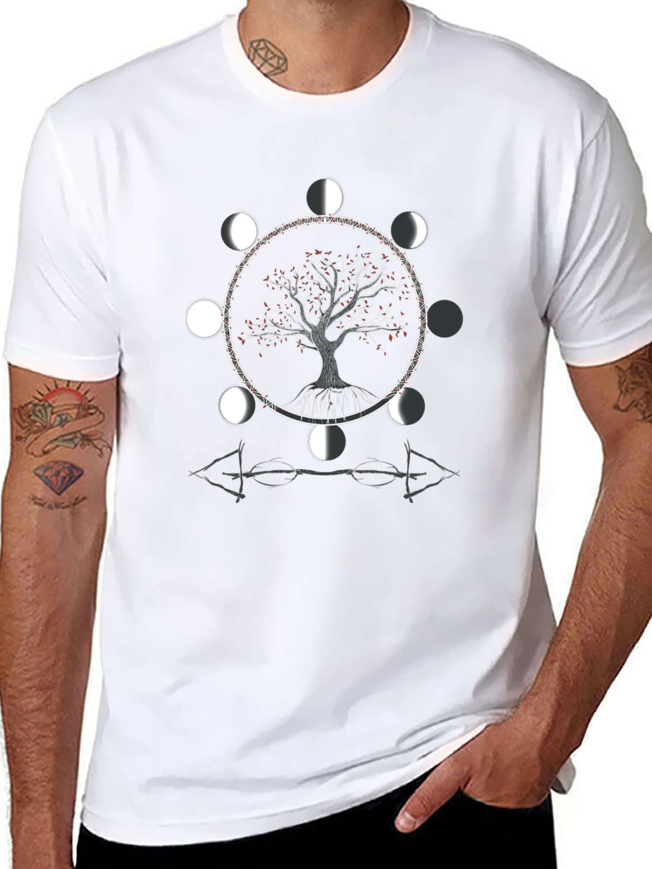 Tree of Life Moon Phase Graphic Tee