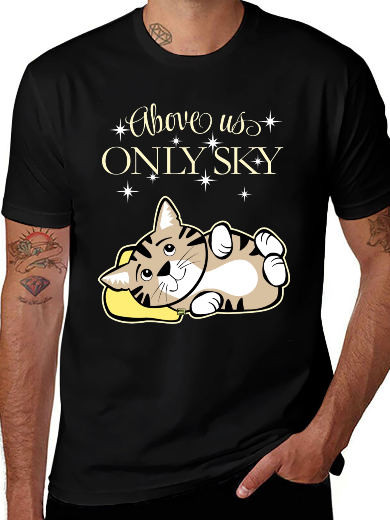 Above Us Only Sky - Cat Lover T-Shirt