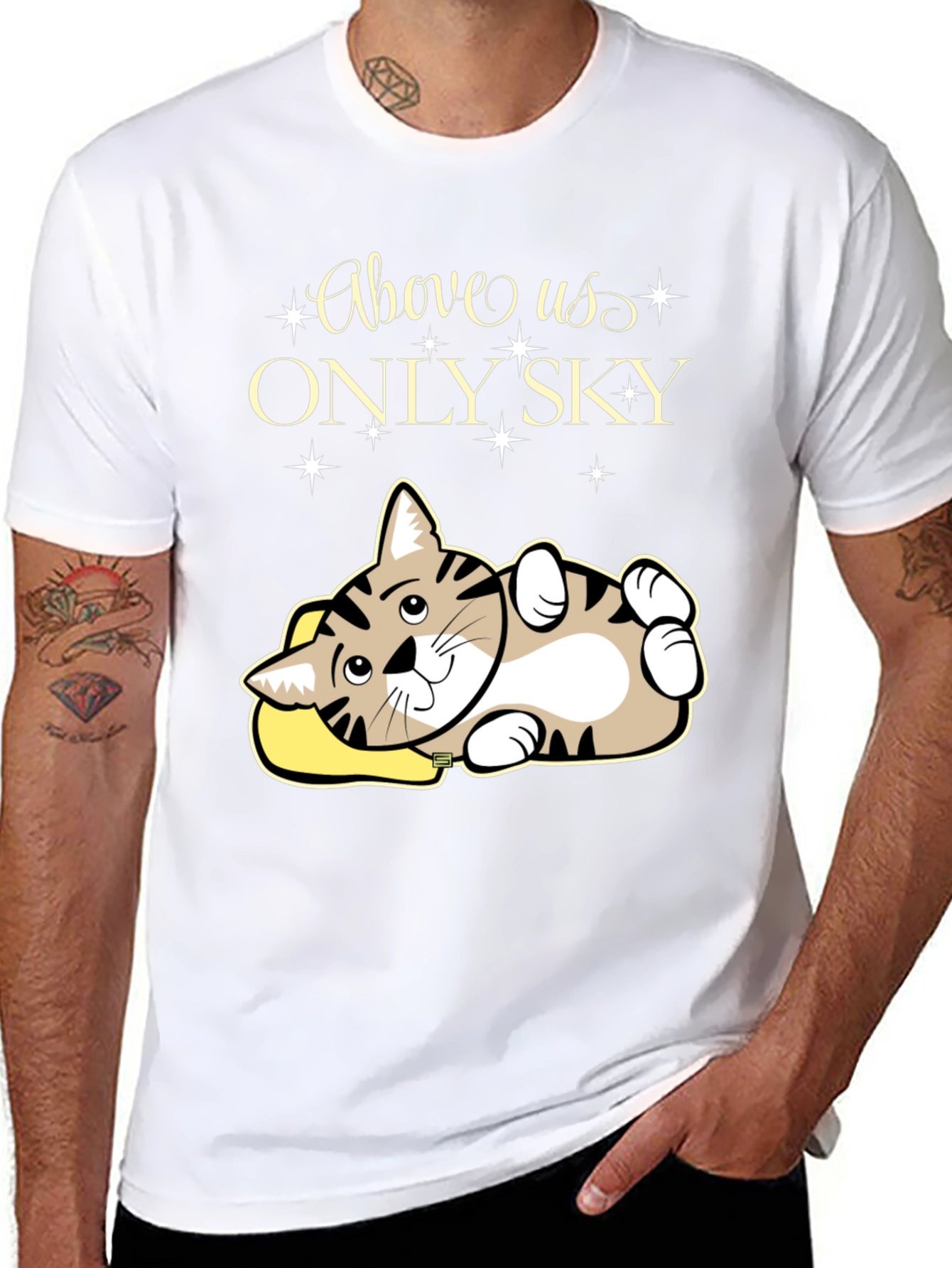 Above Us Only Sky - Cat Lover T-Shirt