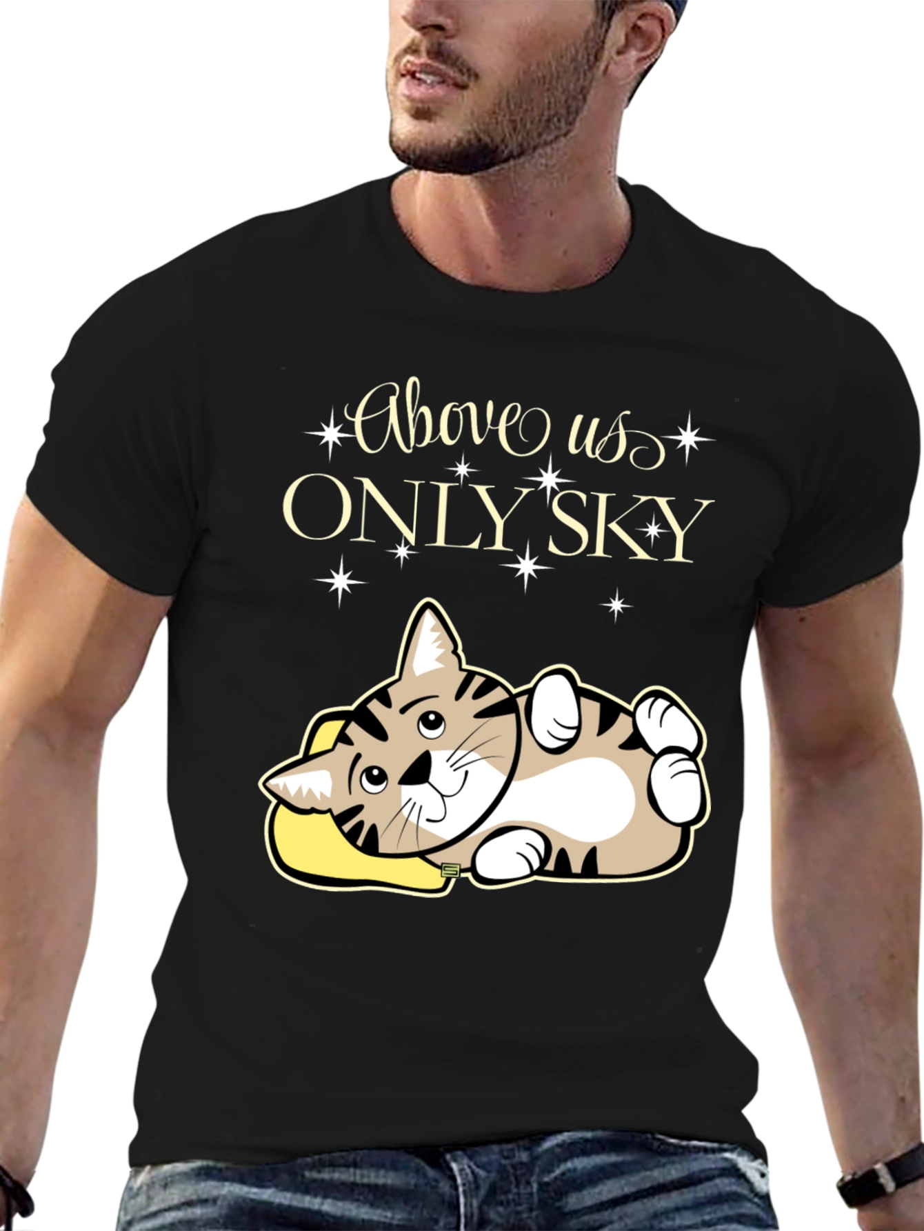 Above Us Only Sky - Cat Lover T-Shirt