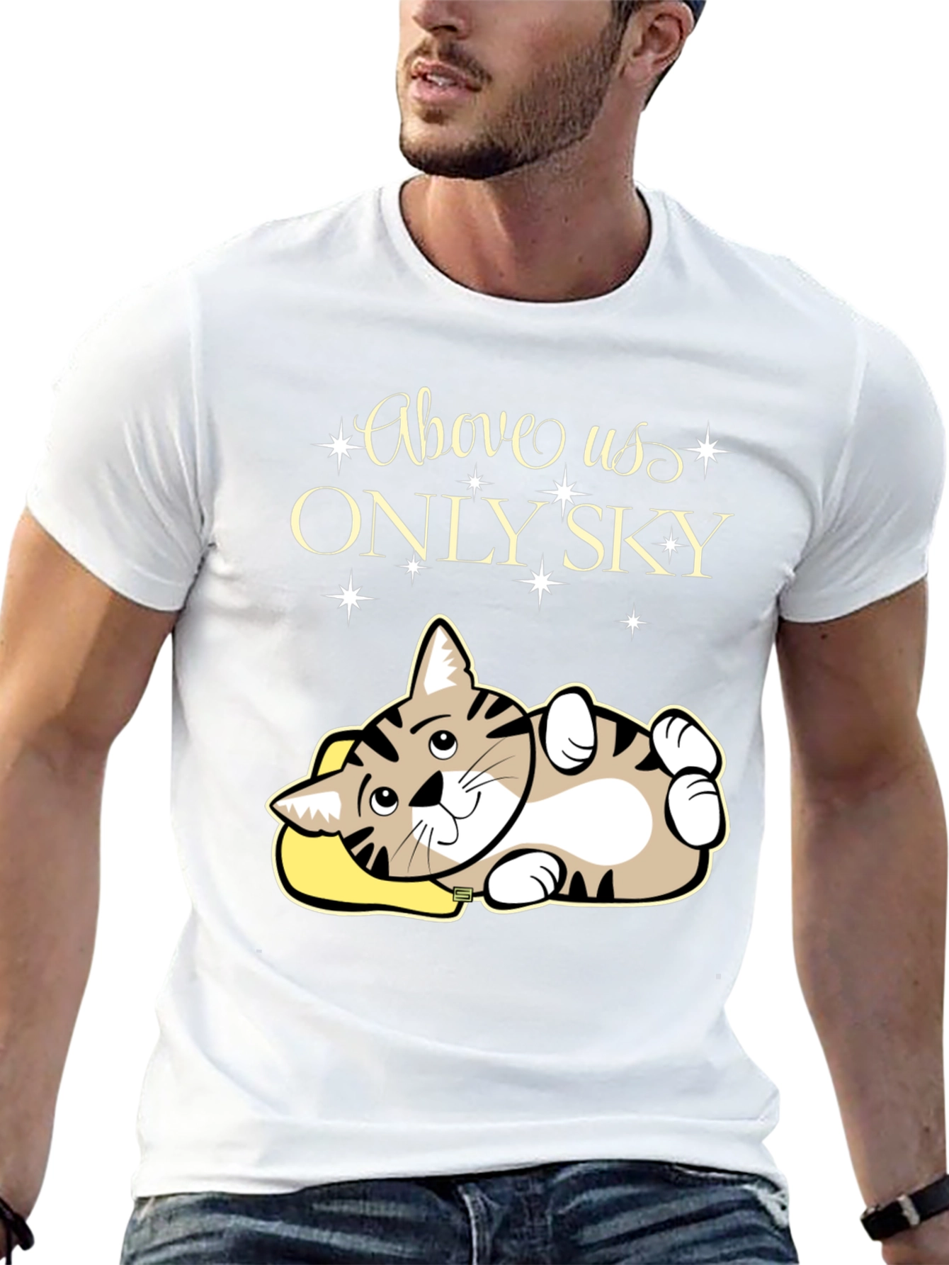 Above Us Only Sky - Cat Lover T-Shirt