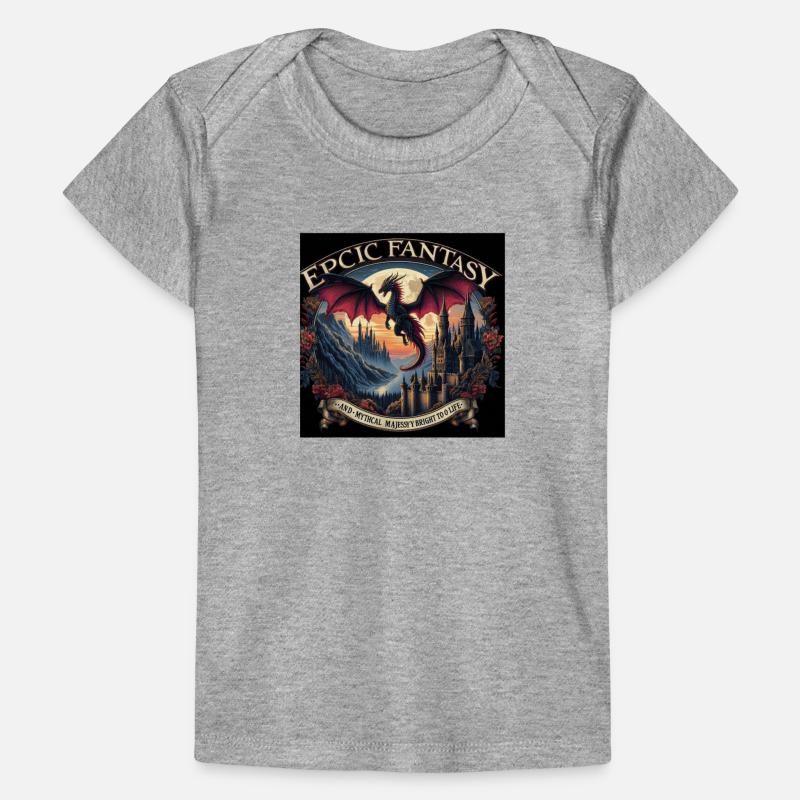 Epic Fantasy Dragon Castle Illustration