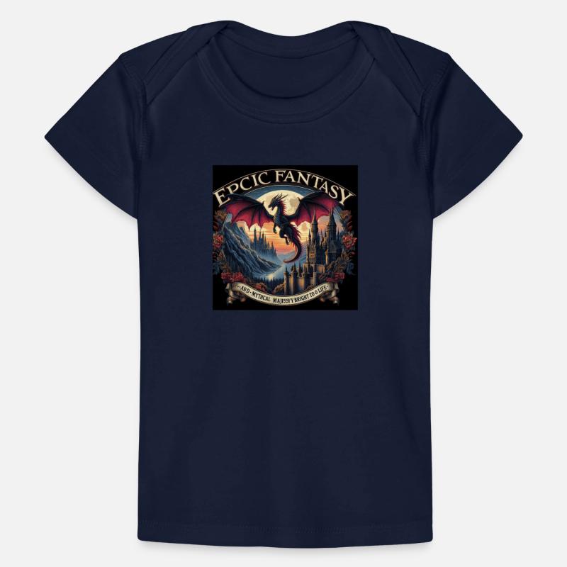 Epic Fantasy Dragon Castle Illustration