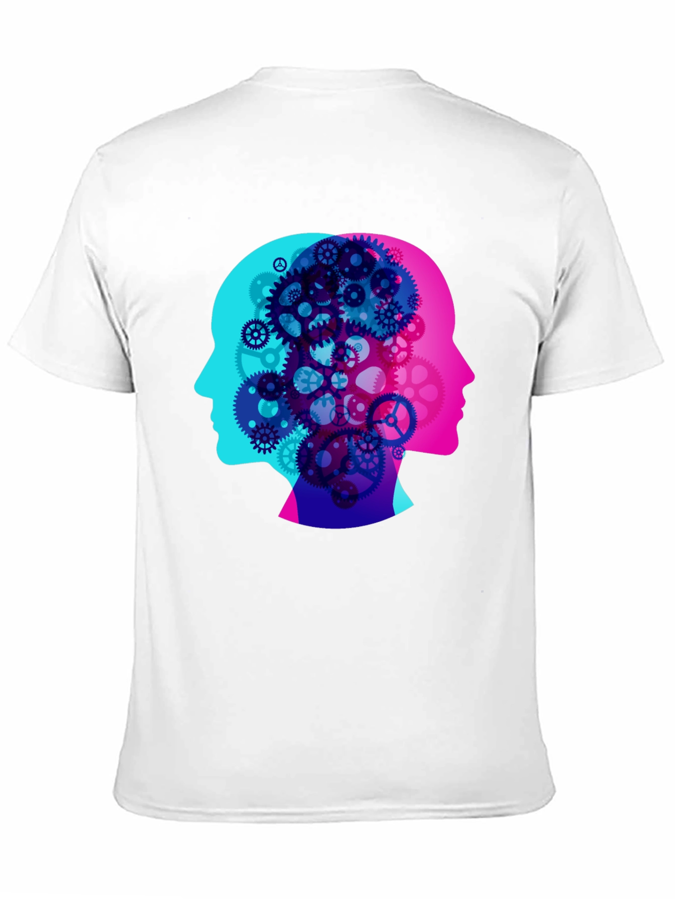 Cog Brain T-Shirt - Mind Gears Design