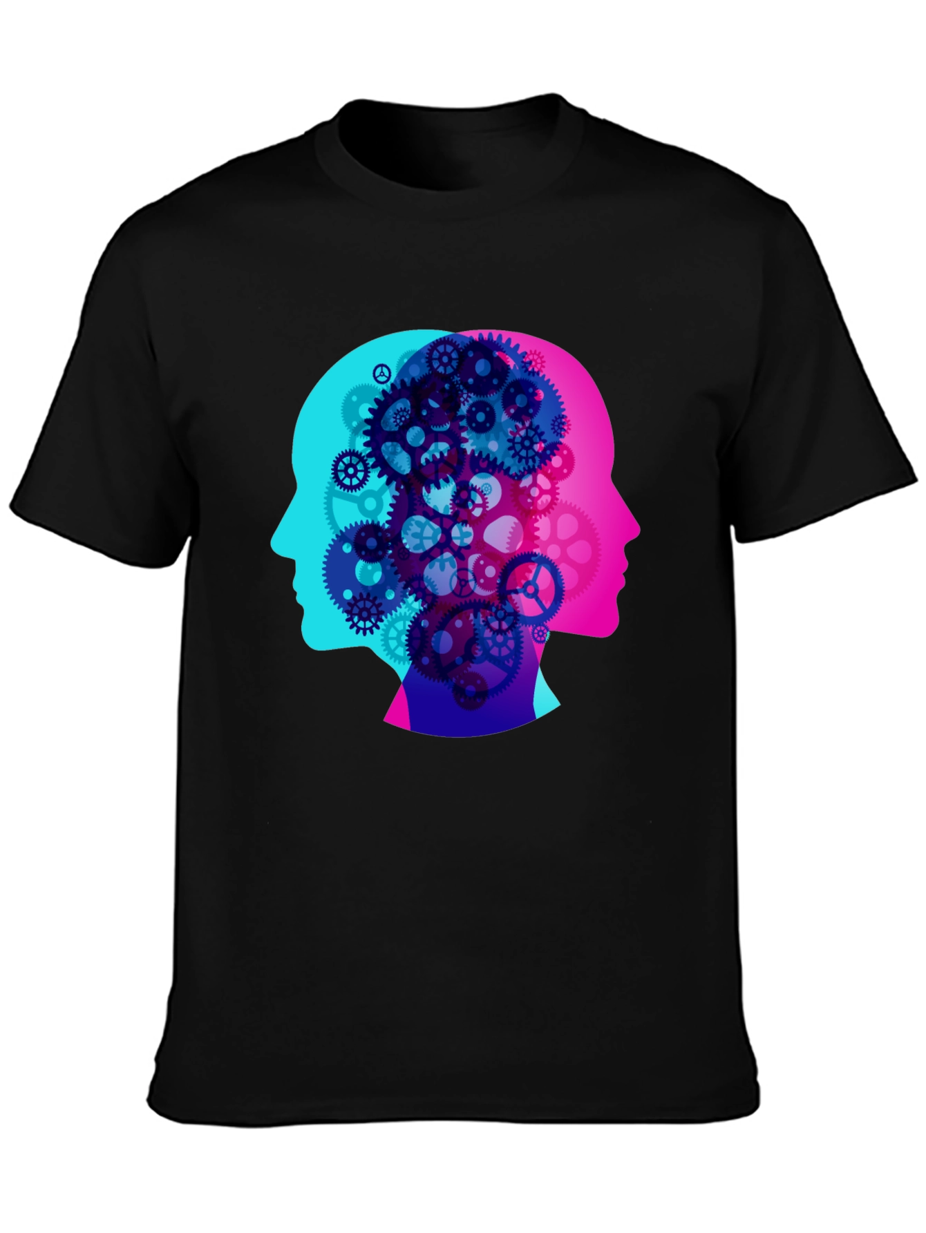 Cog Brain T-Shirt - Mind Gears Design