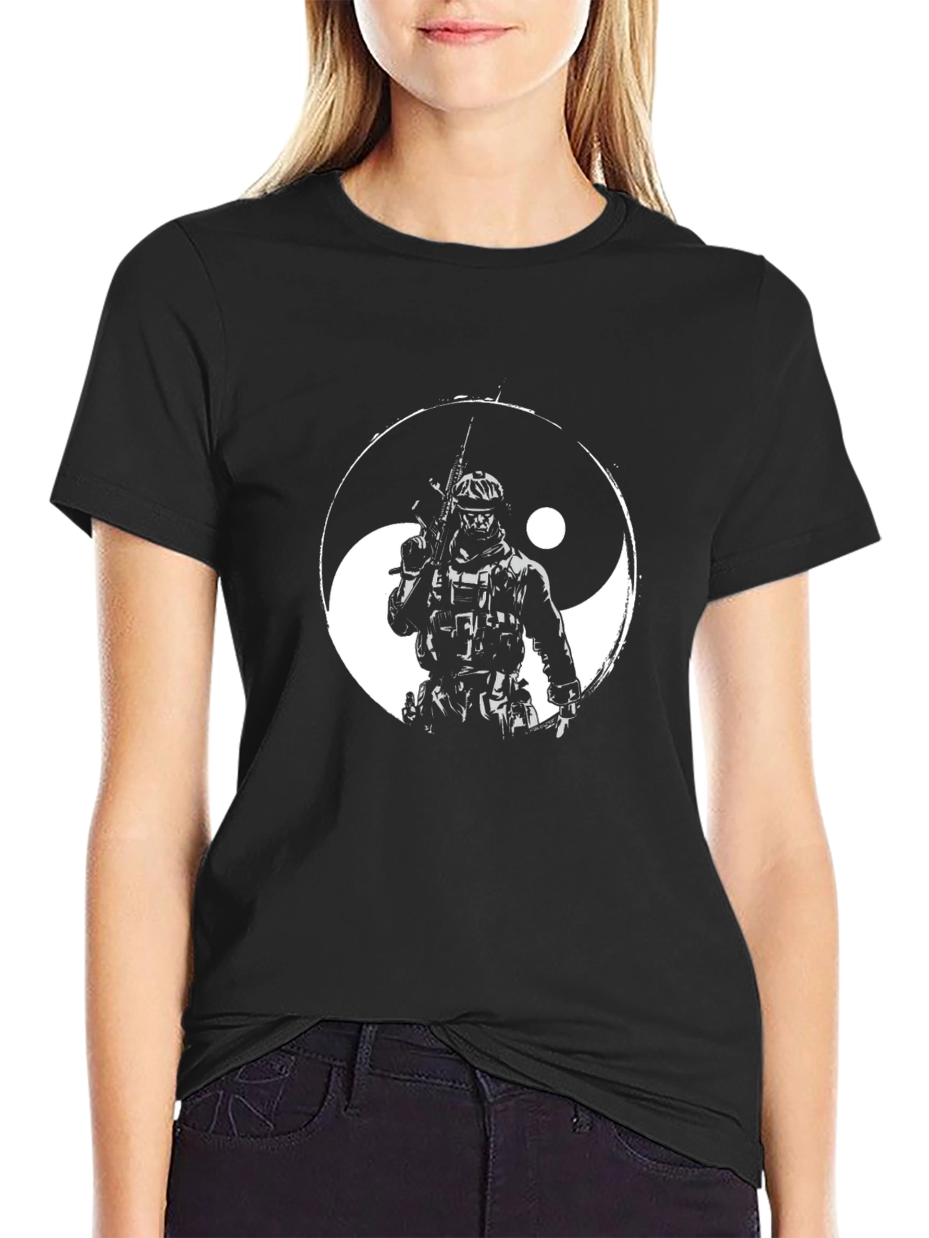 Yin Yang Soldier Graphic Tee