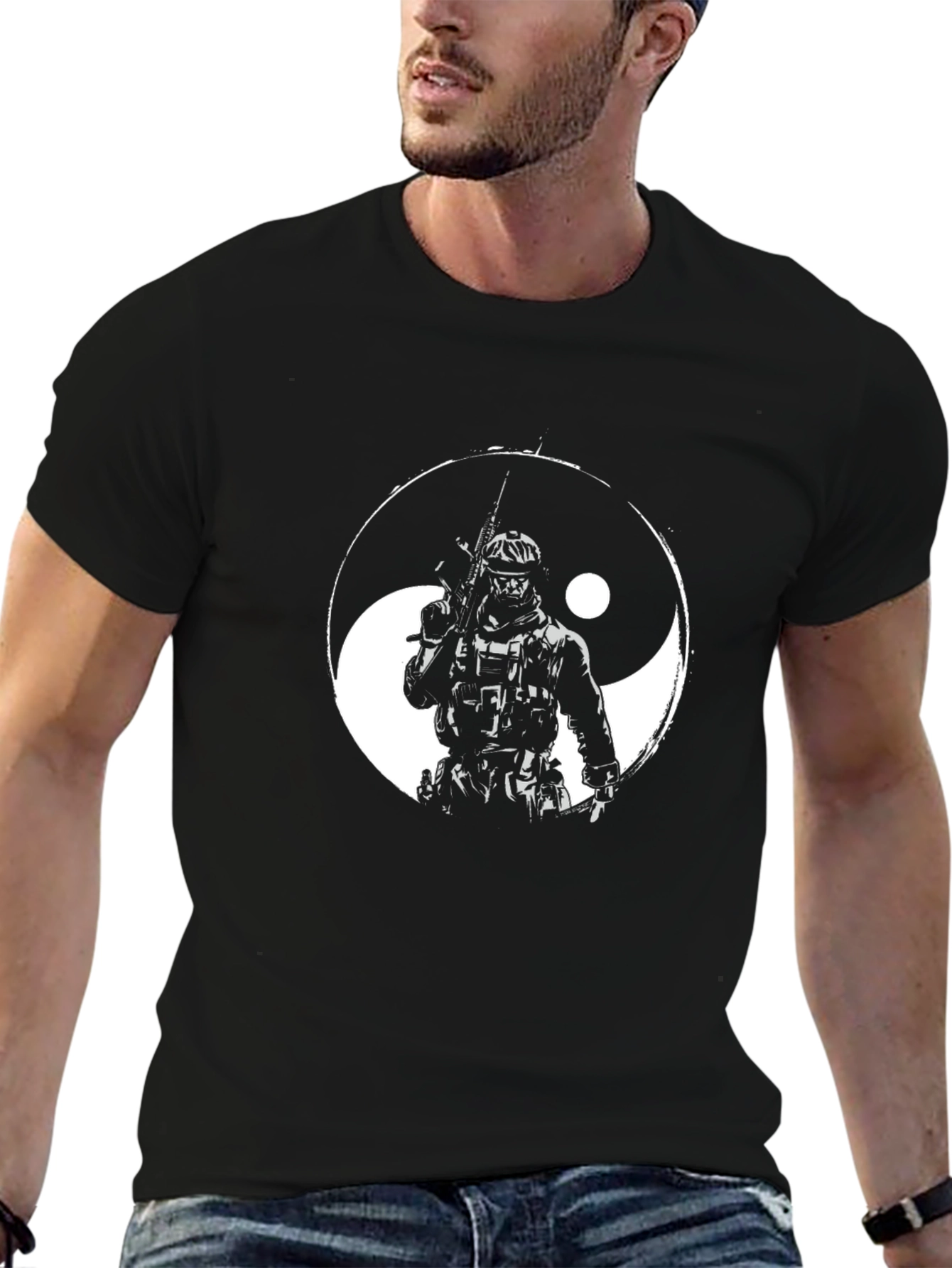 Yin Yang Soldier Graphic Tee