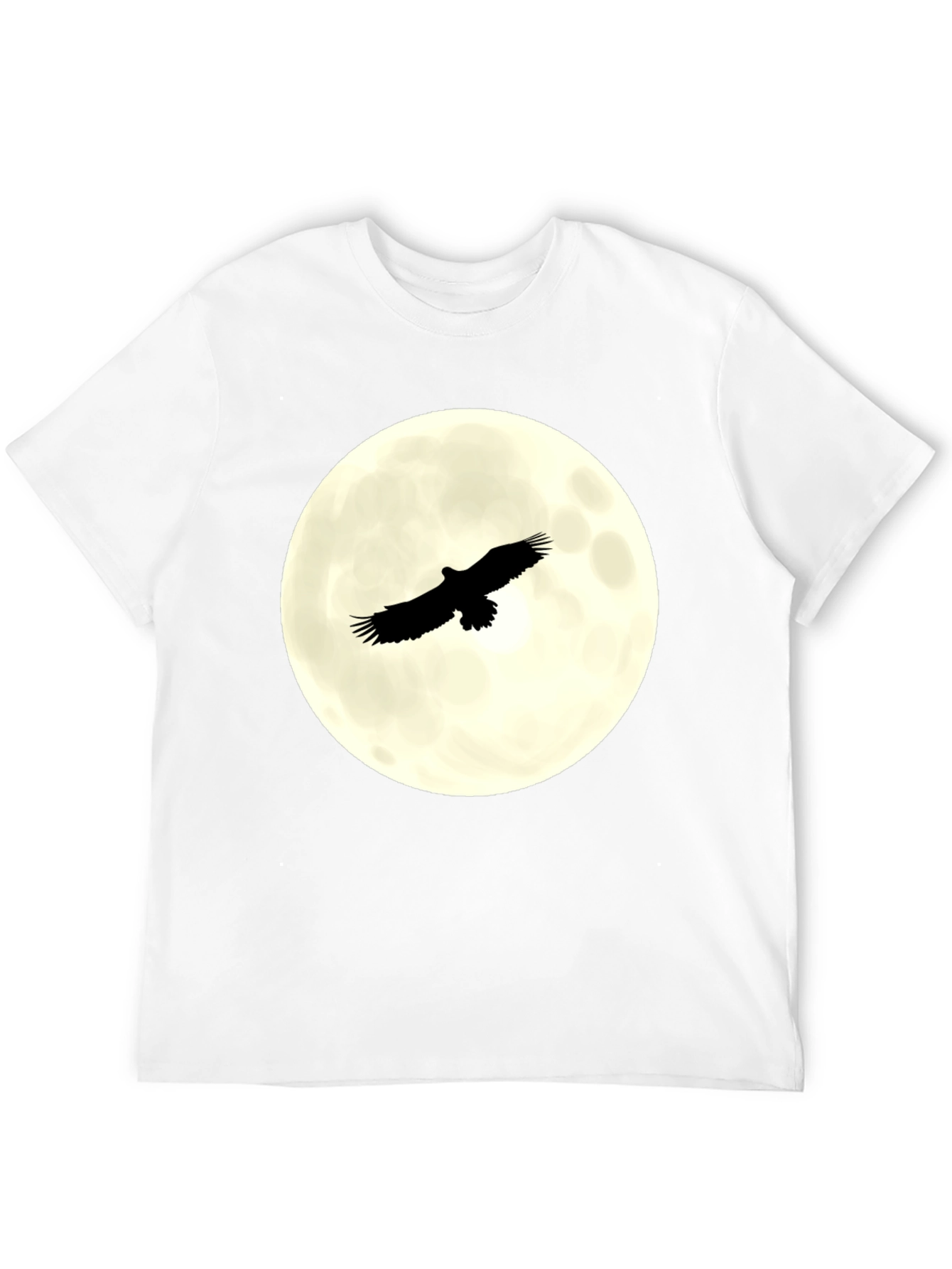 Eagle Moon Graphic T-Shirt - Black