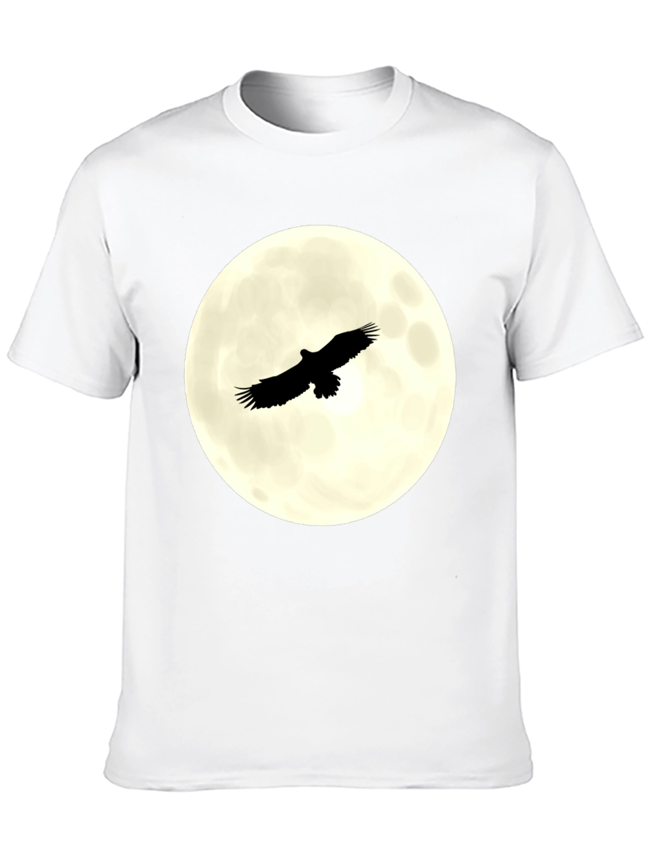 Eagle Moon Graphic T-Shirt - Black