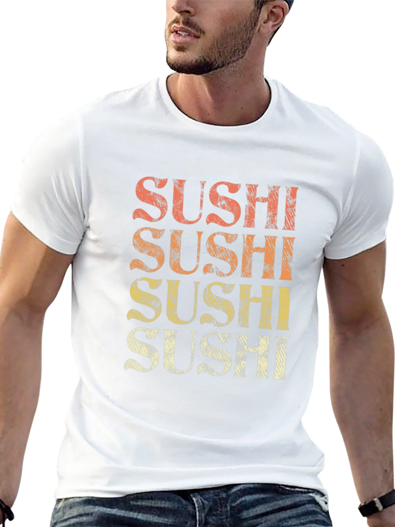 Retro Sushi T-Shirt -  Trendy Foodie Tee