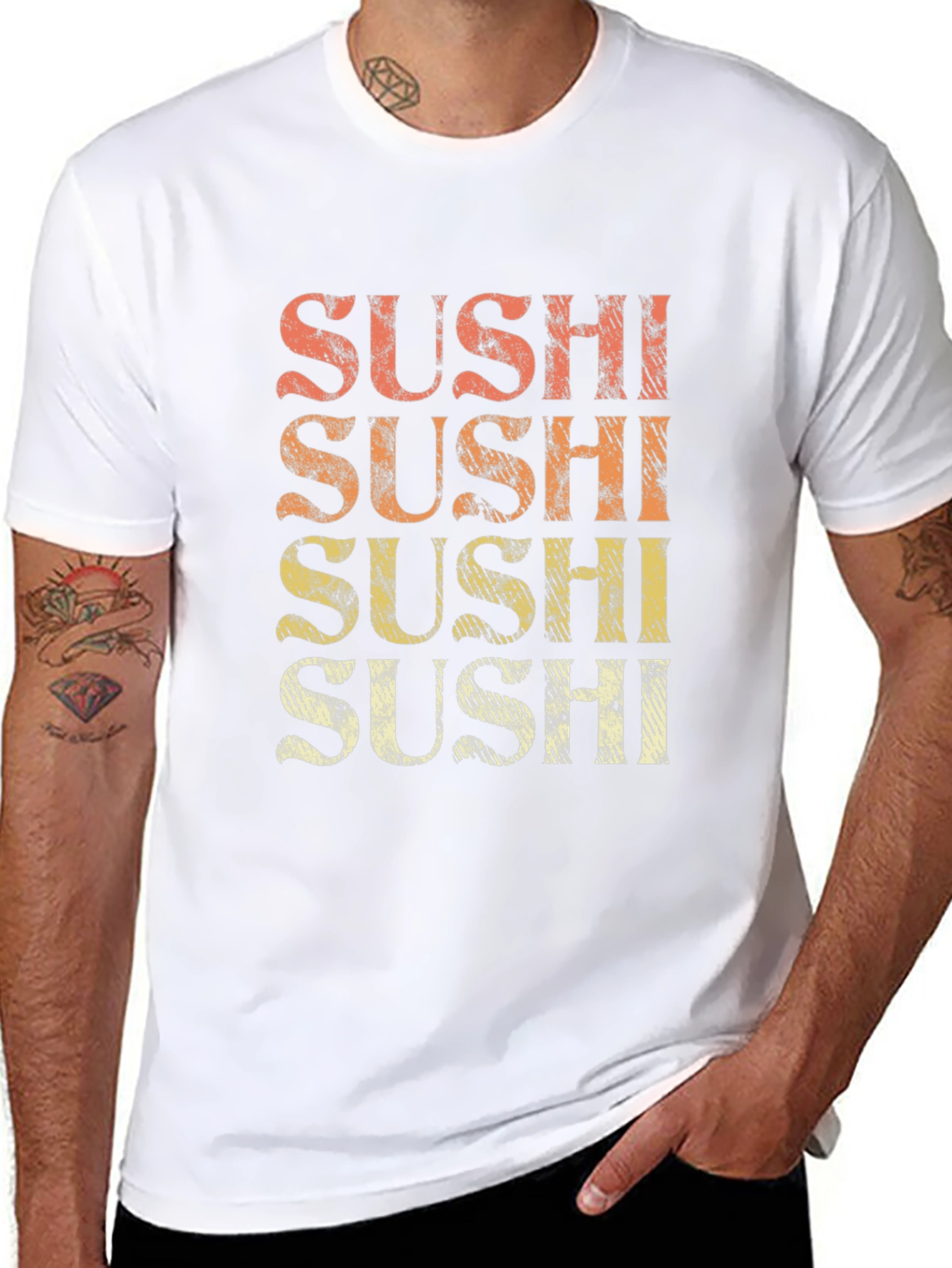 Retro Sushi T-Shirt -  Trendy Foodie Tee