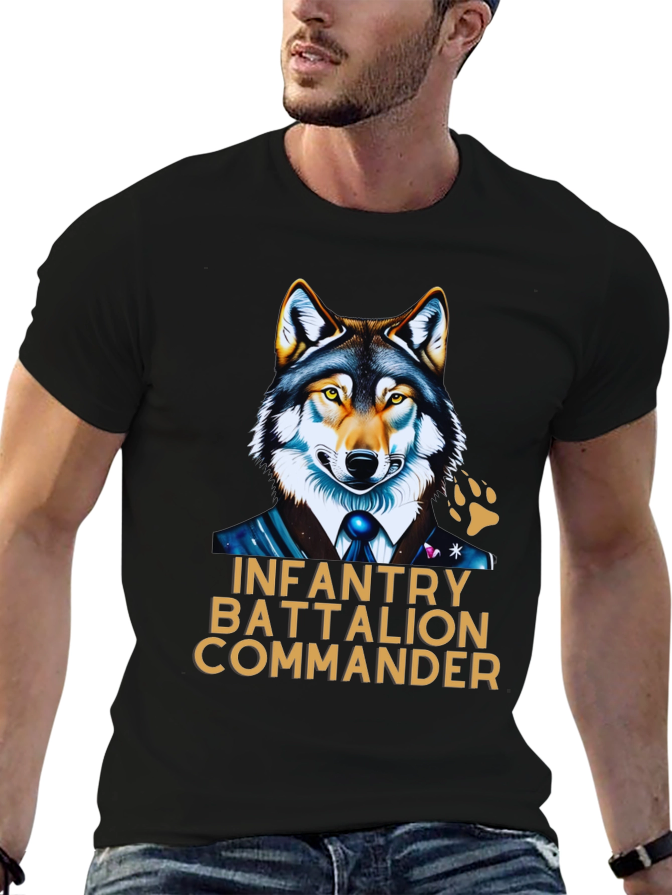 Infantry Battalion Commander Wolf T-Shirt